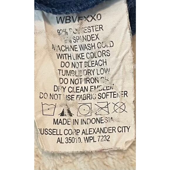 RUSSELL DRI-POWER LONG SLEEVE ACTIVEWEAR T-SHIRT, WOMENS, XL, BLUE, V-NECK - Picture 10 of 10